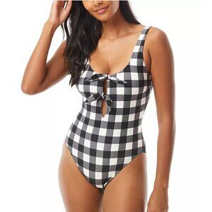 Kate Spade New York Bunny-Tie One-Piece Swimsuit Sz S